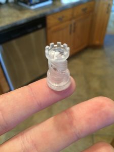 chess piece, 50 micron