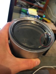 Hole In Tumbler Lid