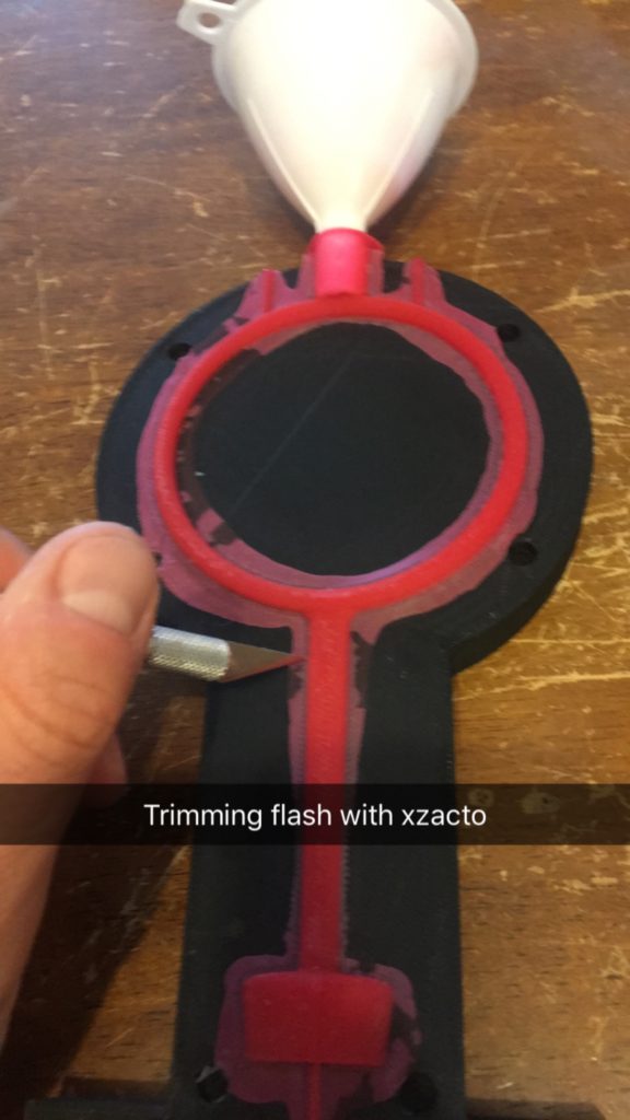 3D Printed Mold with Flash